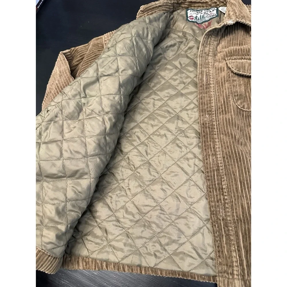 Vintage‎ Gap Boys Outdoor Classic Quilted Lined Corduroy Brown Jacket* Size 6/7